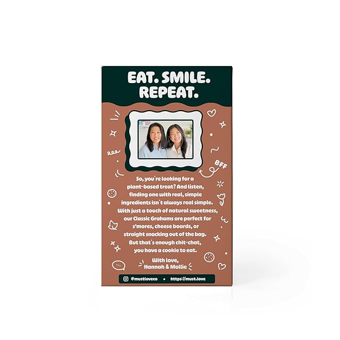Must Love Chocolate Graham - 2 Pack - No Added Sugar, Sweetened with Dates - Great for Pie Crust