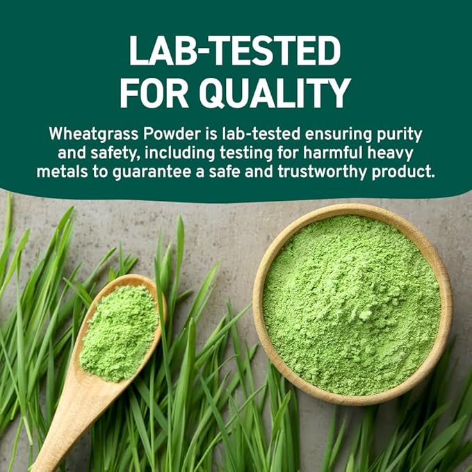 HANDPICK USDA Organic Wheatgrass Powder (10oz) Rich Green Powder - Lab Tested | 100% Whole Leaf |