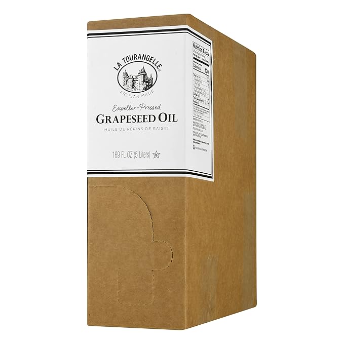 La Tourangelle, Expeller-Pressed Grapeseed Oil, High Heat Neutral Cooking Oil, Cast Iron Seasoning