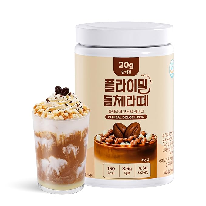 Dolce Latte Protein Shake, 20g Protein, Low Sugar, Keto-Friendly Meal Replacement Shake, 22.22oz