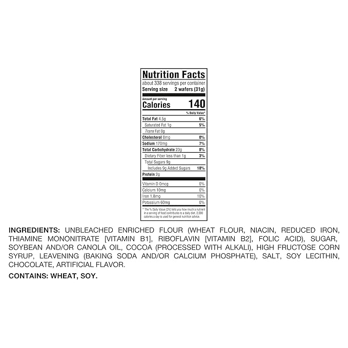 OREO 3-inch Chocolate Wafers. 23.1 lb Box