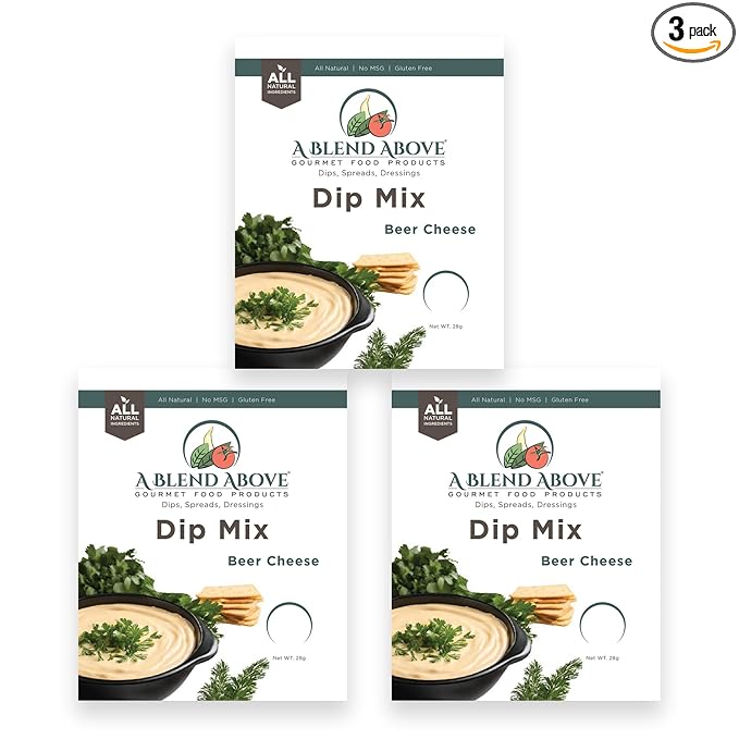 A Blend Above Beer Cheese Dip Mix, 1oz, (3 Pack), Gluten-Free, No MSG, All Natural, No