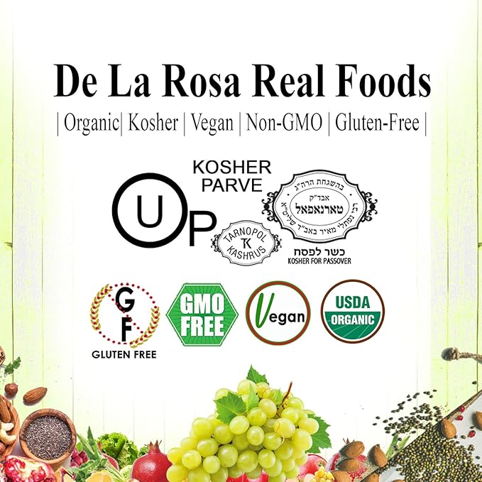 De La Rosa Red & White Wine Vinegar, 100% Pure, Raw & Unfiltered, Vegan, Kosher, Non-GMO & Gluten