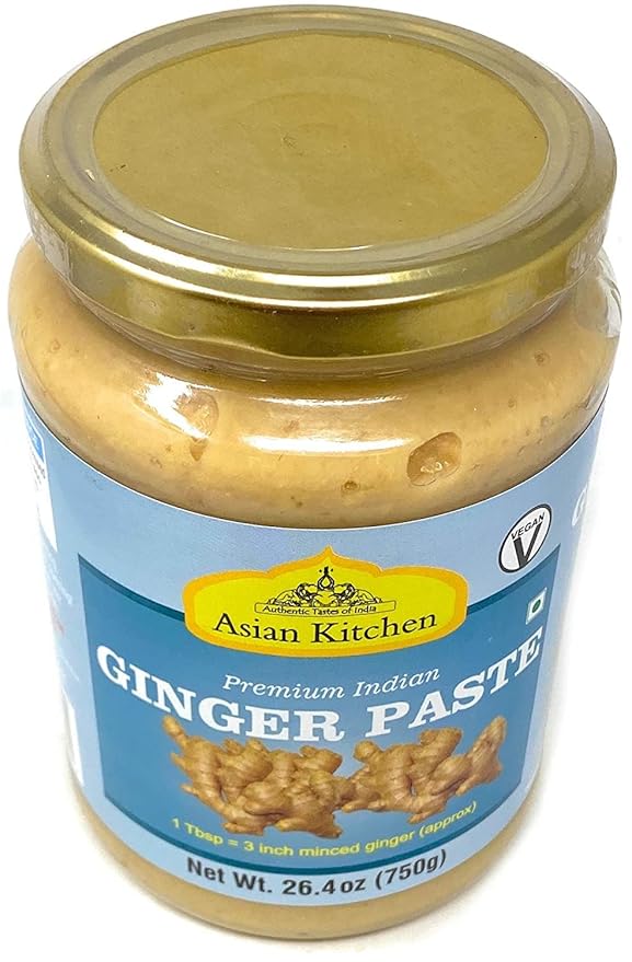 Asian Kitchen Ginger Cooking Paste 26.5oz (750g) Glass Jar ~ Vegan | Gluten Free | NON-GMO | No