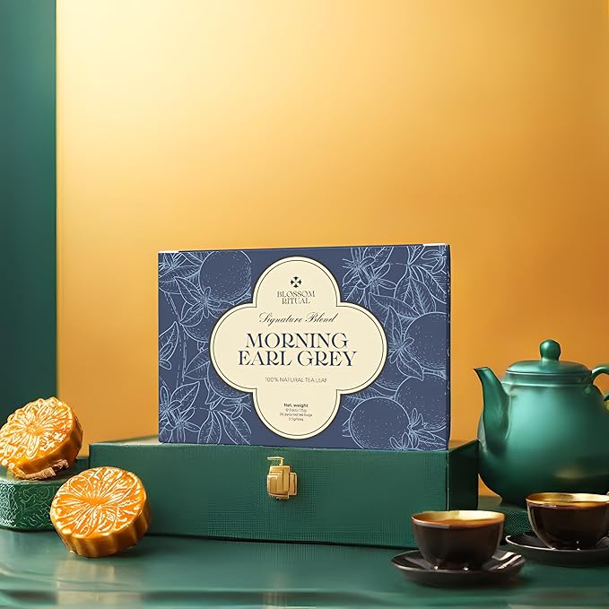 BLOSSOM RITUAL Morning Earl Grey – Loose Leaf Quality – Organic Bergamot Extract – Natural Based