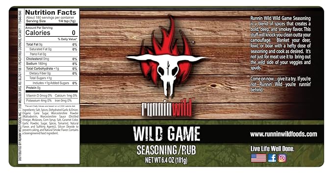 Gourmet Wild Game Seasoning | Premium Game Meat Rub for Venison, Lamb, Deer, Sausage, Jerky, Boar
