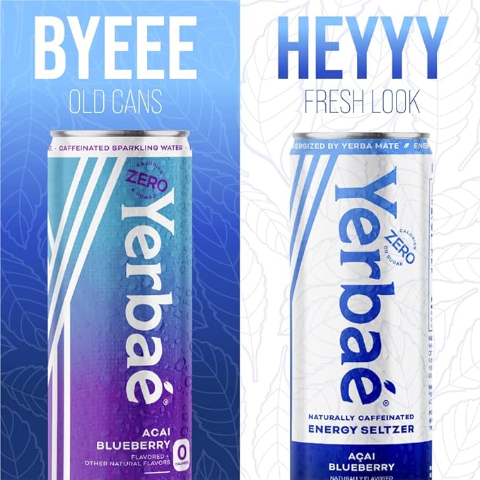 Yerbaé Energy Seltzer - Variety Tropical Pack, No Sugar/Calories/Carbs. Energized by Yerba Mate
