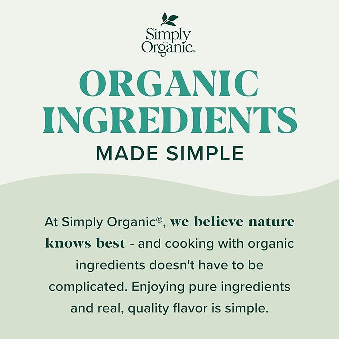 Simply Organic Ground Coriander Seed, 2.29-Ounce, Rich, Warm Earthy Yet Fruity Flavor, Bright