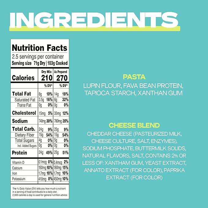 Kaizen Pasta Mac & Cheese Variety Pack - High Protein (24g), Low Carb, Keto- Friendly, Gluten-Free