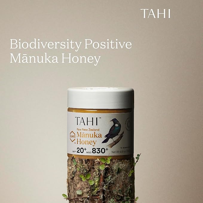 Tahi Raw Manuka Honey New Zealand UMF 20+ Certified (MGO 830+) - 100% Sustainable, Monofloral and