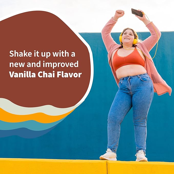 Garden of Life Meal Replacement Shakes, Raw Organic, Vanilla Chai Protein Powder with Plant Based
