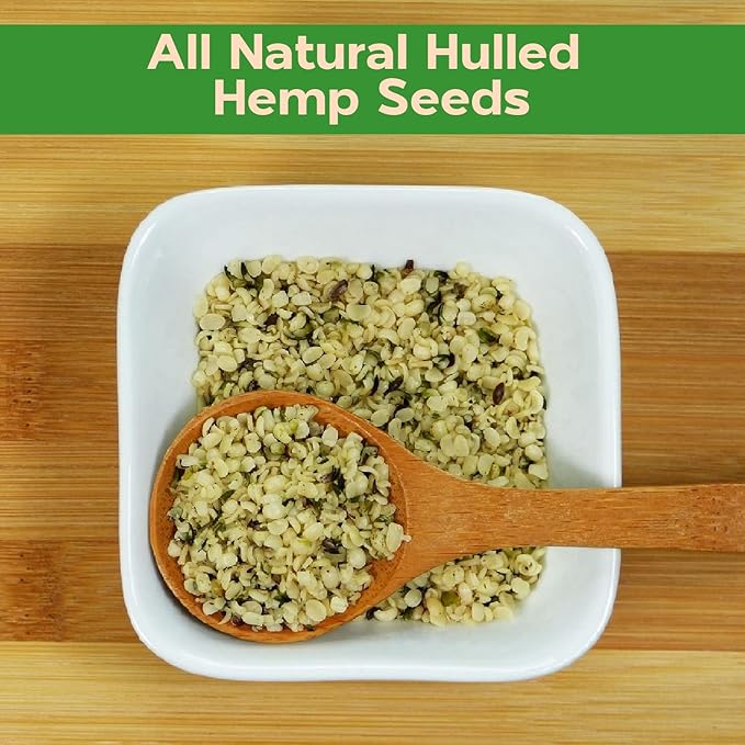 Sincerely Nuts Hulled Hemp Seeds – (1 lb bag) All Natural Super Food | Natures Complete Protein