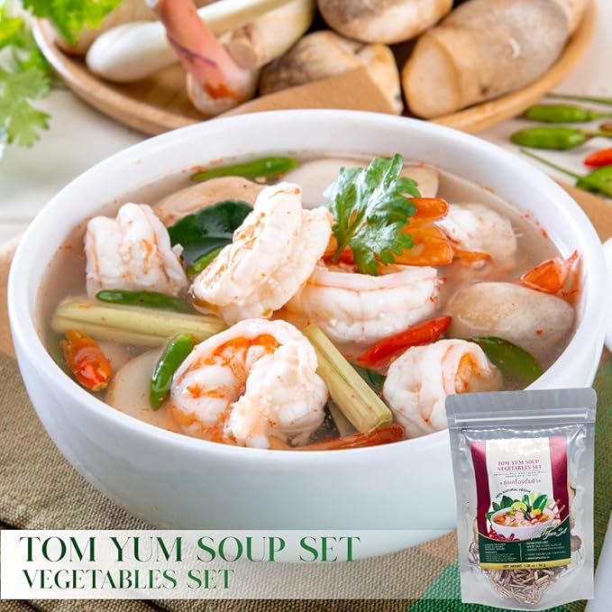 Thai Spice Mix for Tom Yum Soup, 30g, Makes 2-4 Servings, Chili, Galangal, Lemongrass, Lime Leaves