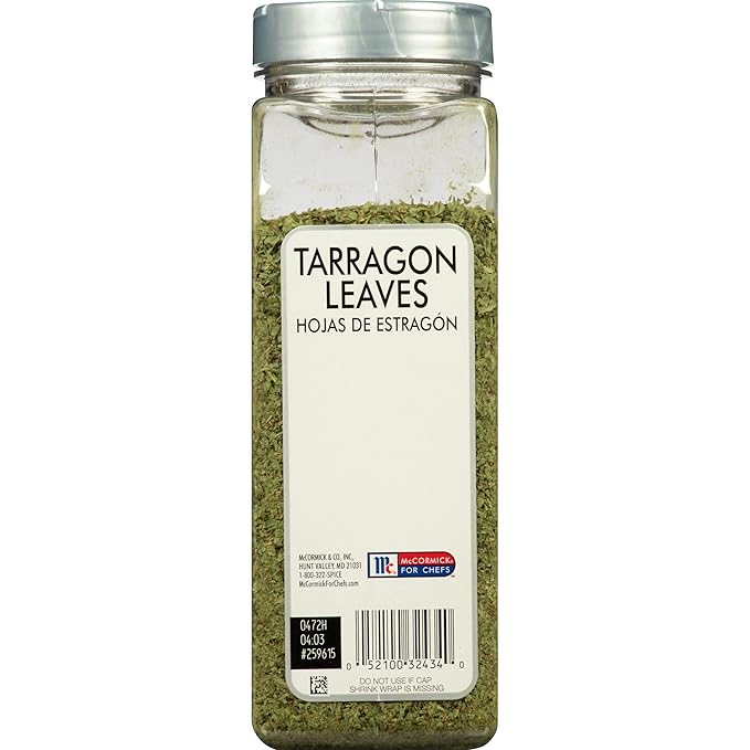 McCormick Culinary Dried Tarragon Leaves, 3.5 oz - One 3.5 Ounce Container of Tarragon Herb