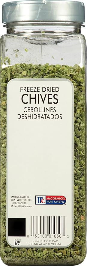 McCormick Culinary Freeze Dried Chives, 1.35 oz - One 1.35 Ounce Container of Dried Chives, Use on