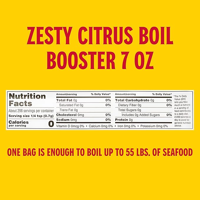 Louisiana Fish Fry, Zesty Citrus Boil Booster, 7 oz (Pack of 1)