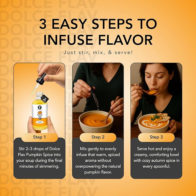 Dolce Flav Natural Pumpkin Spice Extract ??8 Ounce Oil-Soluble Kosher, Sugar-Free, Concentrated