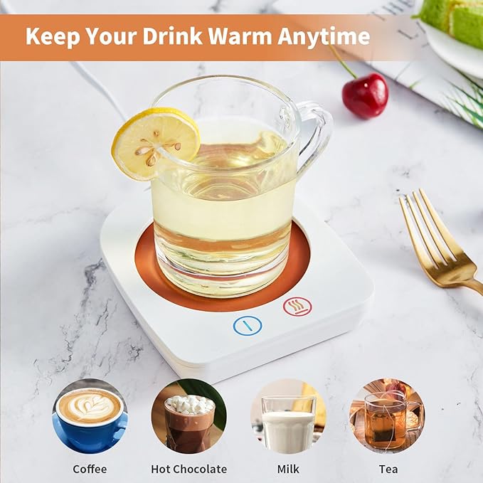 VOBAGA Coffee Warmer & Mug Warmer for Home Office Home Desk Gift Use, 20w Electric Cup Beverage