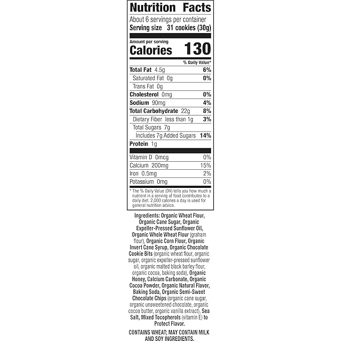 Annie's Friends Organic Bunny Graham Snacks, Chocolate Chip, Chocolate, and Honey, 7 oz