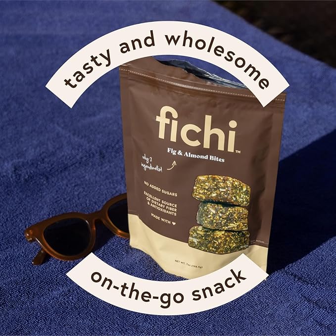Fichi Fig and Nut Bites, a Wholesome and Delicious Gluten-Free Italian Fruit and Nut Snack, 3.5oz