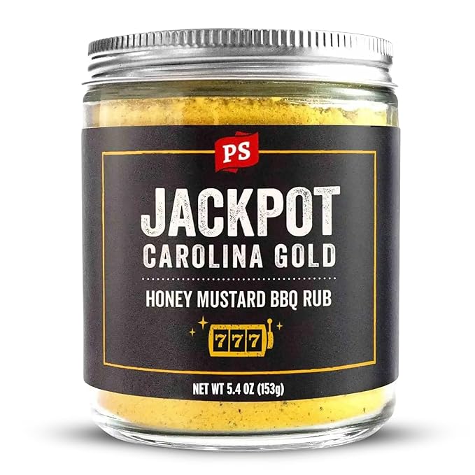 PS Seasoning Jackpot Carolina Gold - Sweet and Tangy Honey Mustard BBQ Seasoning and Rubs for