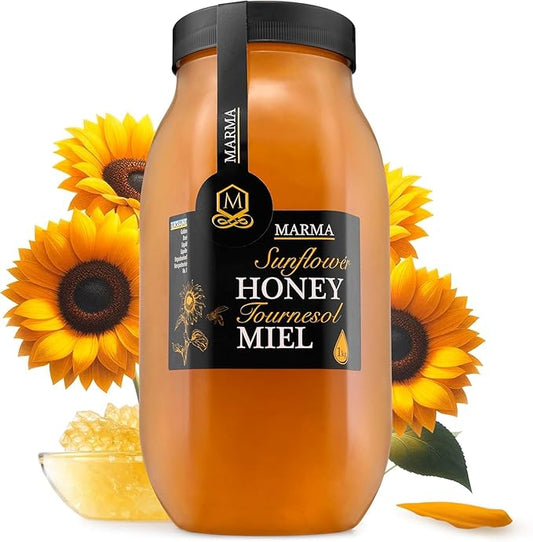 HONIGMA® Marma Sunflower Honey | Authentic Raw Honey from Ukraine | 100% Pure, Unpasteurized &