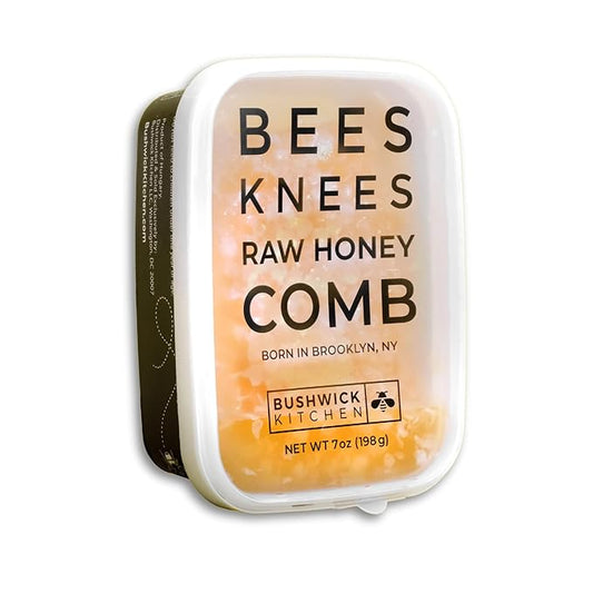 Bees Knees Raw Honeycomb, 100% Edible, All-Natural Gourmet Honeycomb in Double Sealed Packaging