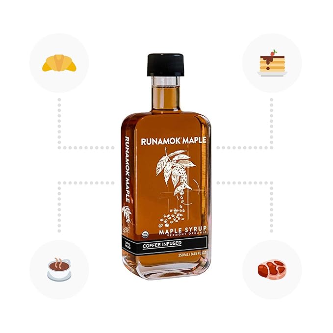 Runamok Coffee Infused Maple Syrup - Authentic & Real Vermont Maple Syrup | Make Your Ultimate