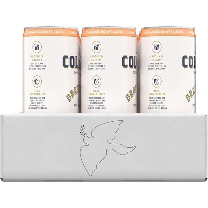 La Colombe Coffee, Caramel Draft Latte, 11 fl oz Cans (Pack of 12), Coffeehouse Quality Cold Brew