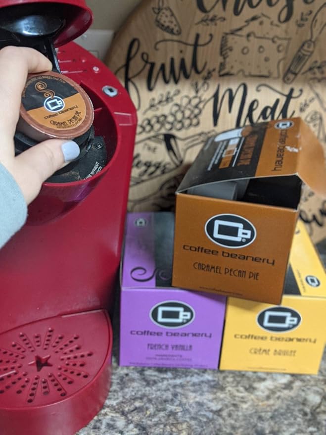 Caramel Pecan Pie Coffee Pods by Coffee Beanery | 96ct Bulk Flavored Coffee Pods Medium Roast Coffee