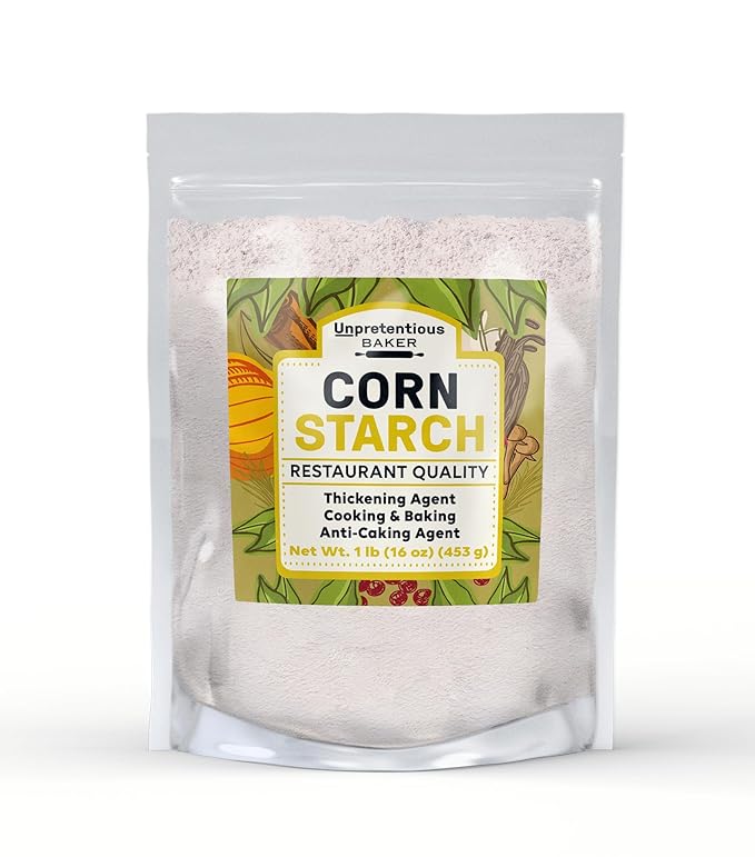 Unpretentious Corn Starch (1 lb), All-Natural, Thickening Agent, For Baking & Cleaning