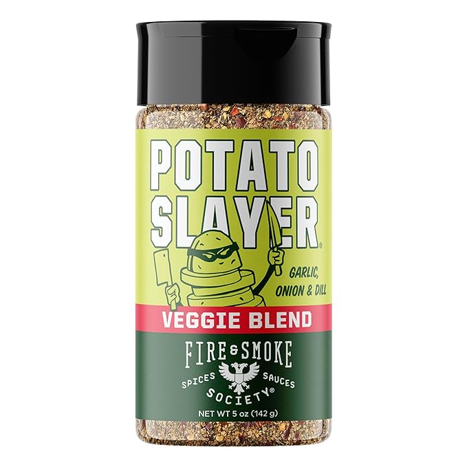 Fire & Smoke Society Potato Slayer Vegetable Seasoning | BBQ Rubs for Grilling | Potato, French Fry