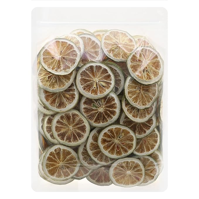 iGAOZM Dried Lime Slices,7.05oz/200g,Dehydrated Dry Lime For Cocktails,No Additives,No Sugar