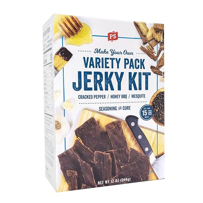 PS Seasoning Jerky Seasoning and Cure Kit (Variety Pack) - Award-Winning DIY Beef Jerky Making Kit