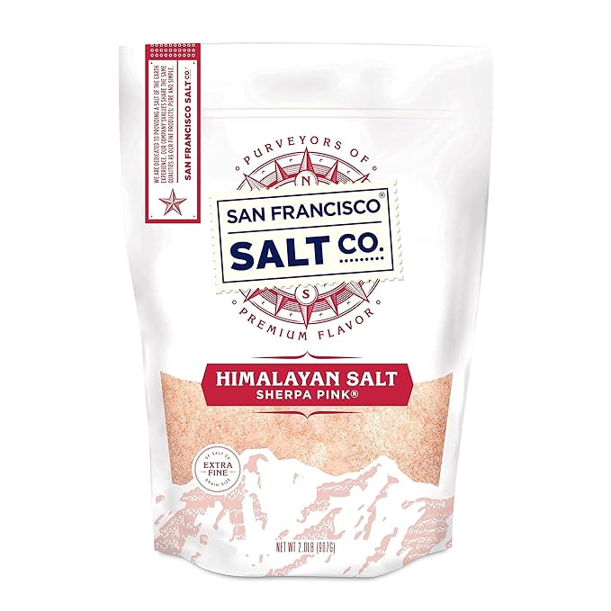 Sherpa Pink Himalayan Salt ??Extra-Fine Grain, 2 lbs. | All-Natural, Gluten-Free, No Additives |