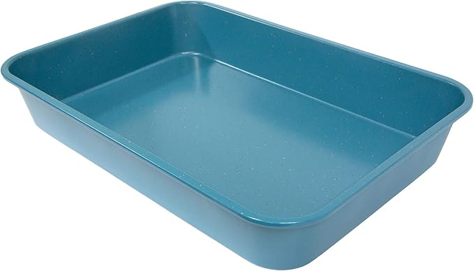 casaWare Grande Lasagna/Roaster Pan 18 x 12 x 3-Inch - Extra Large, Ceramic Coated NonStick (Blue