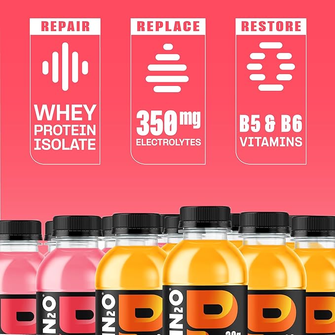 Protein2o Hydration Drink - 2-in-1 Liquid Clear Whey Protein Isolate and Electrolyte Drink - 20g