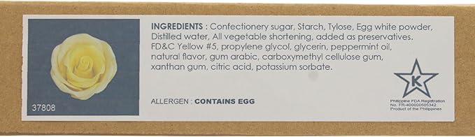 Global Sugar Art Premium Edible Roses, Yellow, Unwired, Medium 1.5 inches, 12 Count by Chef Alan