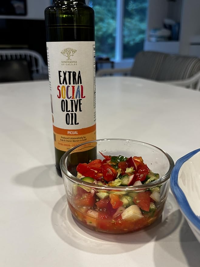 SINDYANNA OF GALILEE Virgin Olive Oil, Small Batches from Local Olives, Made in Israel 250ml (PICAL