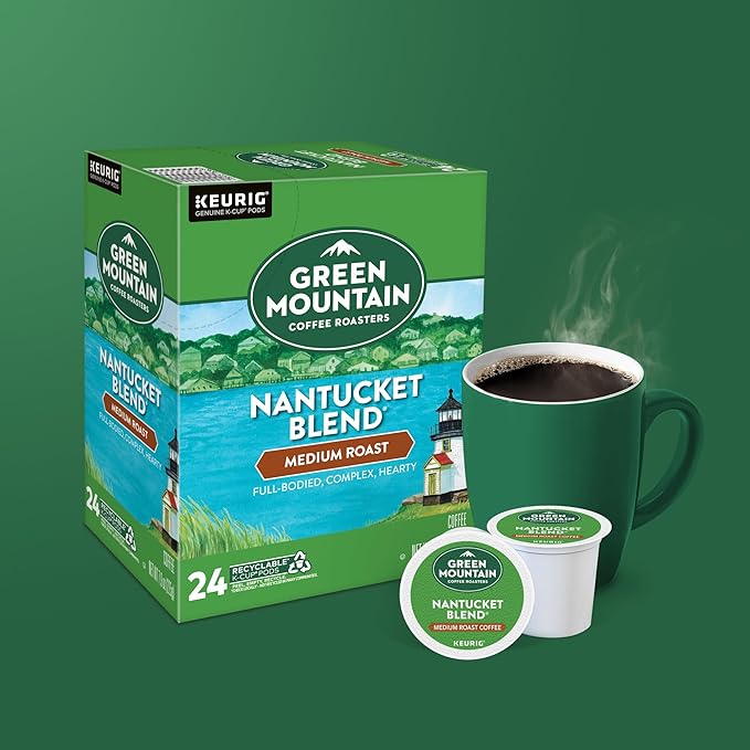 Green Mountain Coffee Roasters Nantucket Blend Keurig Single-Serve K-Cup Pods, Medium Roast Coffee