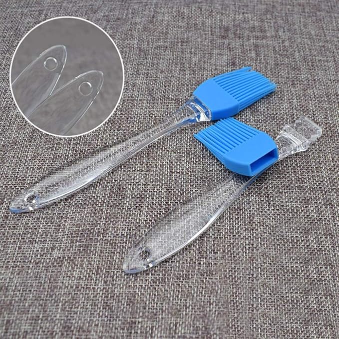 7" Silicone Basting Pastry Brush - Perfect for Oil Butter Spread, Marinades, Baste, BBQ, Grill