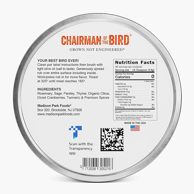 2 Pack of Perfet Poultry Pack - Chairman of the Bird Gourmet Turkey Rub + Stan's Premiun Chicken