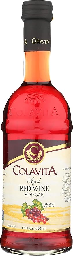Colavita Red Wine Vinegar Red Wine Vinegar Pack of 2 Glass Bottle