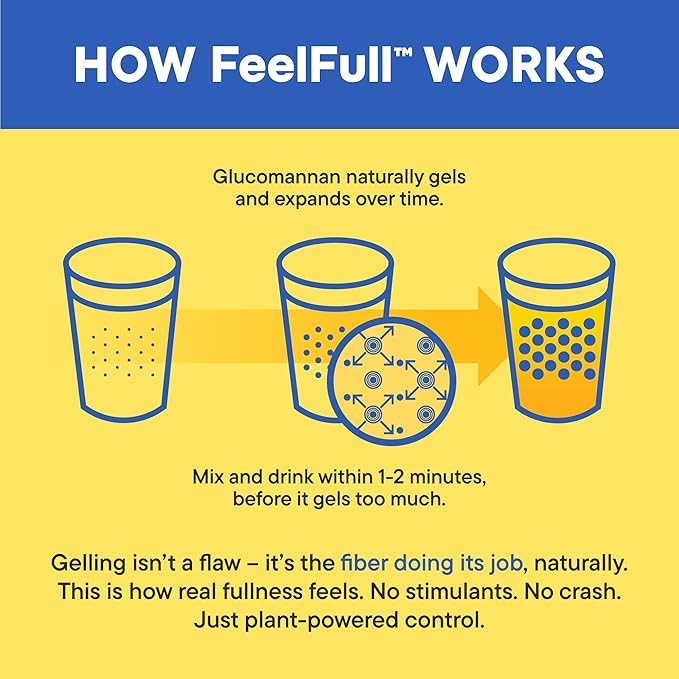 Daily Nouri FeelFull Prebiotic Fiber Drink Mix | Supports Natural Fullness, Appetite & Cravings