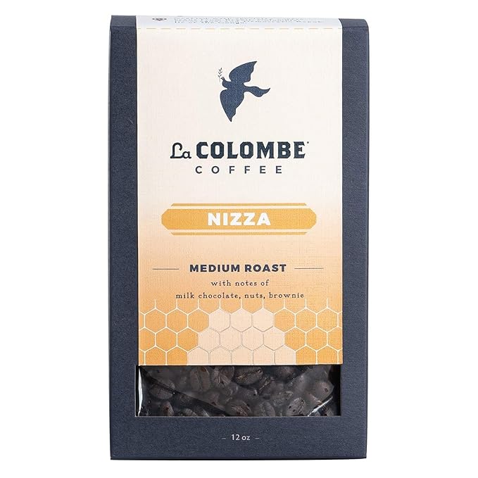 La Colombe Nizza Medium Roast Whole Bean Coffee - Notes of Milk Chocolate, Nuts & Brownie with