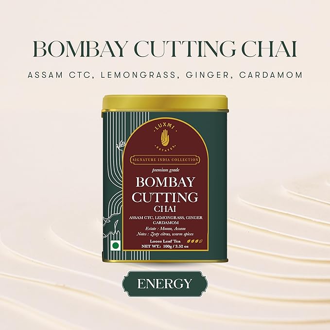 Luxmi Estates Bombay Cutting Chai | 100 gm | Signature India Collection | Assam CTC | Black Tea