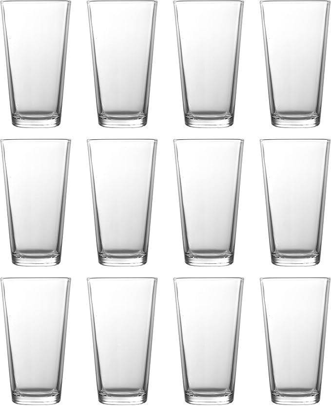 Fortessa Basics Barca Everyday 12 Pack Set Glassware Kitchen and Barware Great for: Beer
