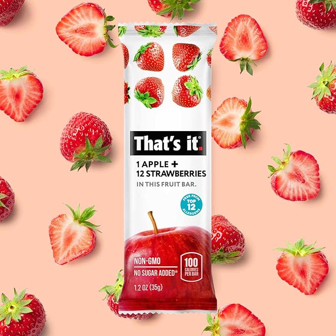 That's it. Variety Pack 100% Natural Real Fruit Bar, Best High Fiber Vegan, Gluten Free Healthy