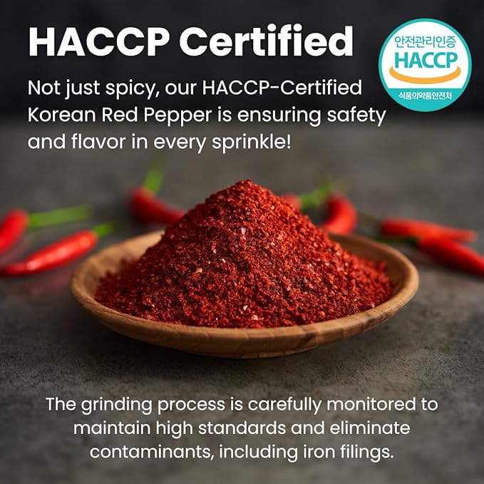 Asiatic Dishes Premium Korean Gochugaru Red Pepper Flakes ??1 lb Sun-Dried Chili for Kimchi, Stews