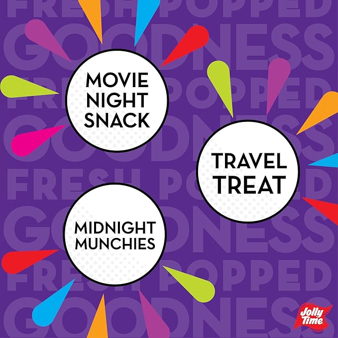 Jolly Time Blast O Butter, Ultimate Movie Theater Butter Microwave Popcorn, 3.2oz Sharing Bag, 3